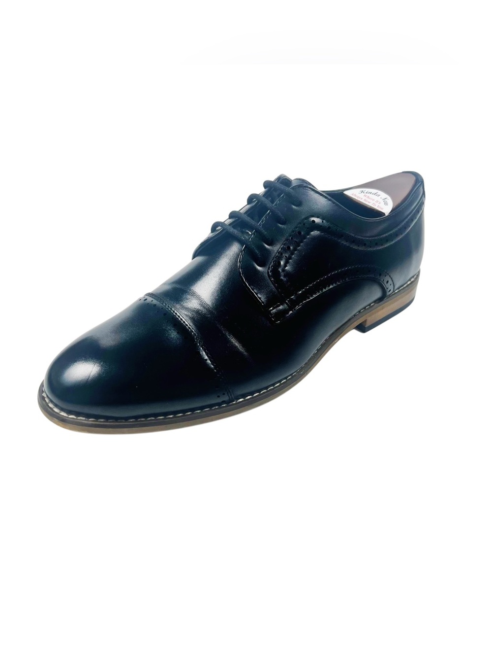 Stacy Adams Men's Black Leather Cap-Toe Oxford Dress Shoe Sz 6
